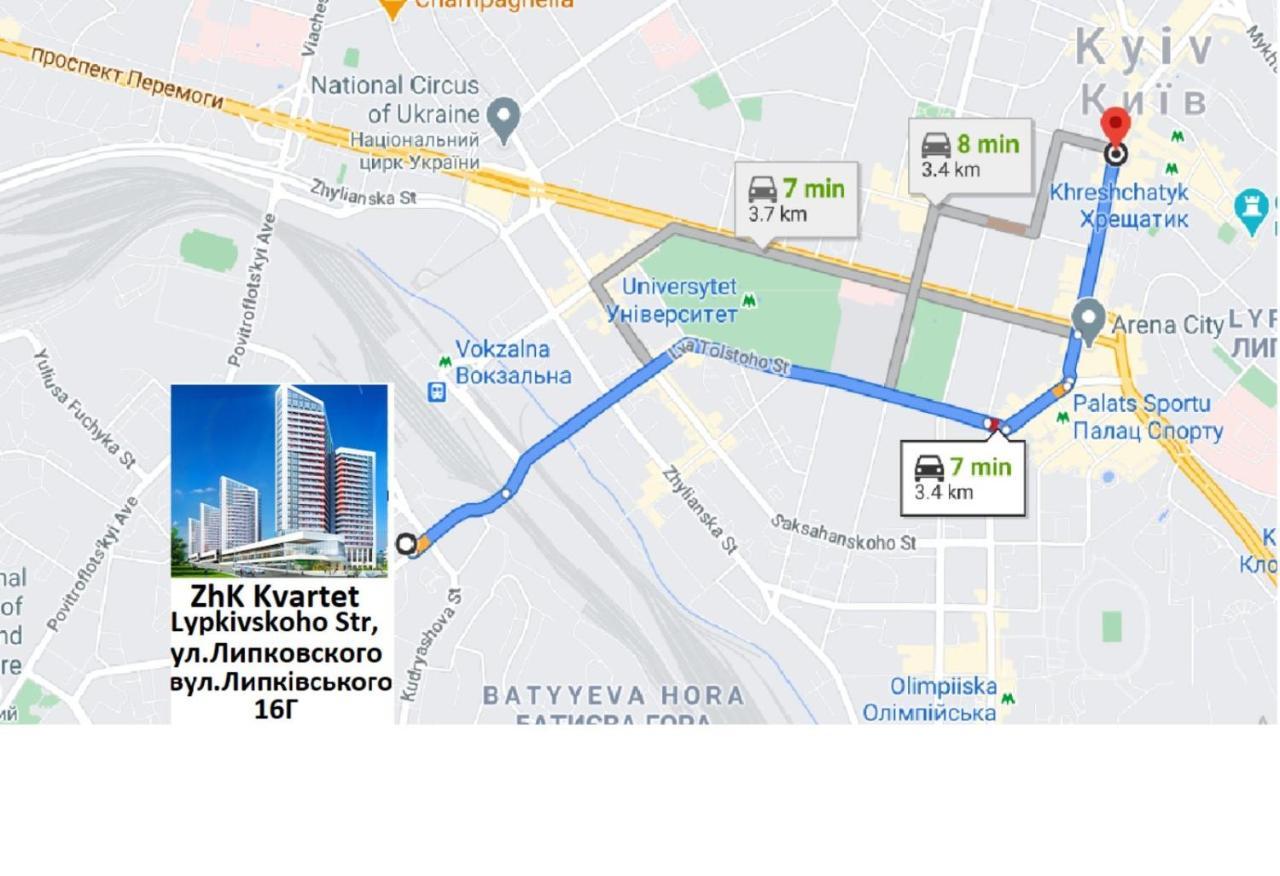 Petrovdom Apartments 21-212 In Rc Kvartet, 16Г Vasyl Lypkivskyi Street Kyjev Exteriér fotografie